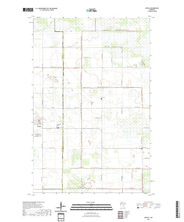 Grygla, MN — USGS 7.5-minute topo (2022)