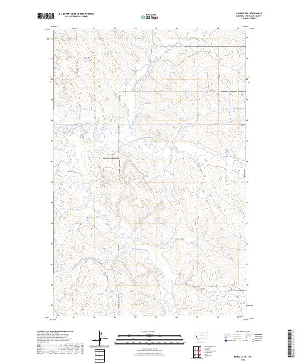 Elmdale SW, MT — USGS 7.5-minute topo (2024)