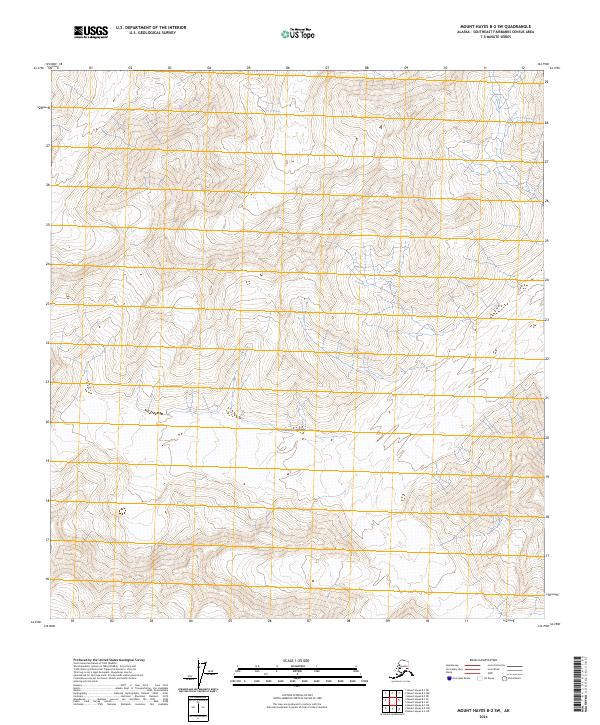 Mount Hayes B-2 SW, AK — USGS 7.5-minute topo (2024)