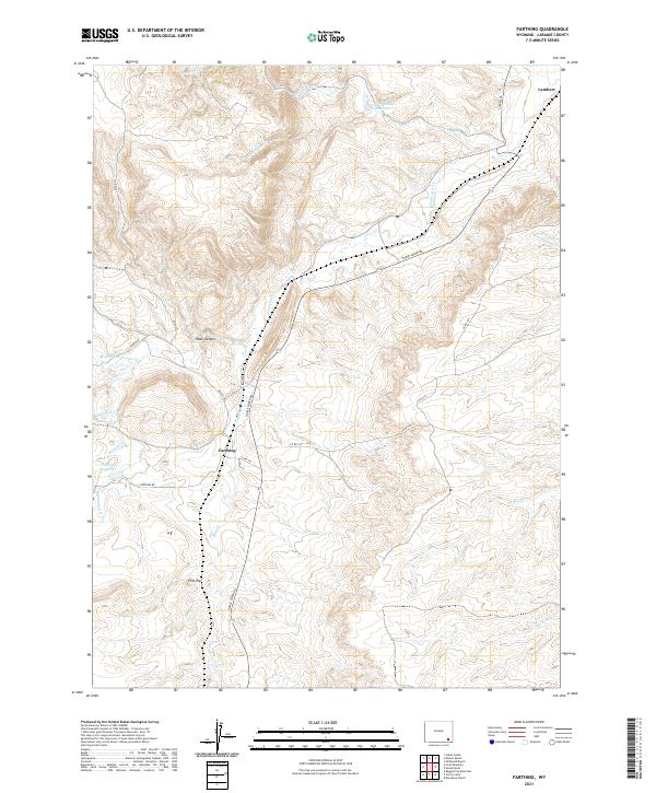Farthing, WY — USGS 7.5-minute topo (2021)