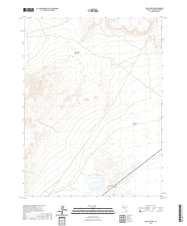 Soda Lake NW, NV — USGS 7.5-minute topo (2021)