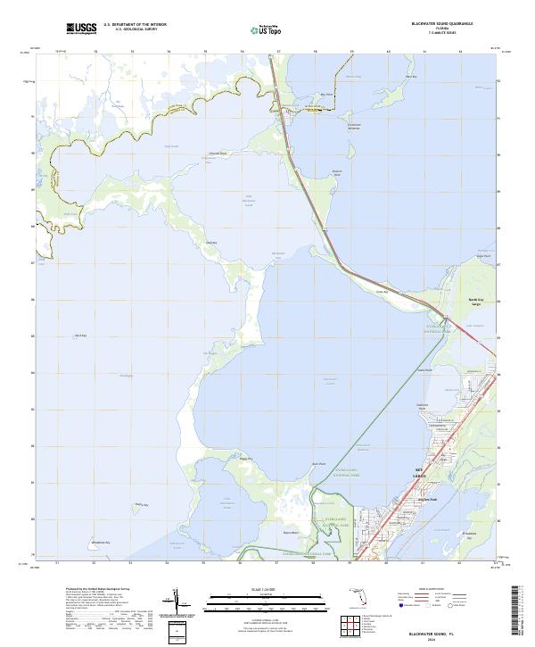 Blackwater Sound, FL — USGS 7.5-minute topo (2024)