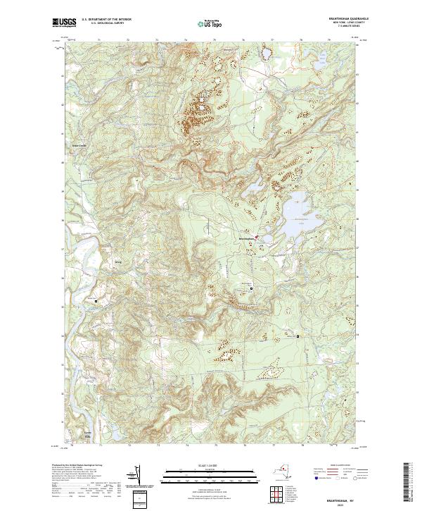 Brantingham, NY — USGS 7.5-minute topo (2023)
