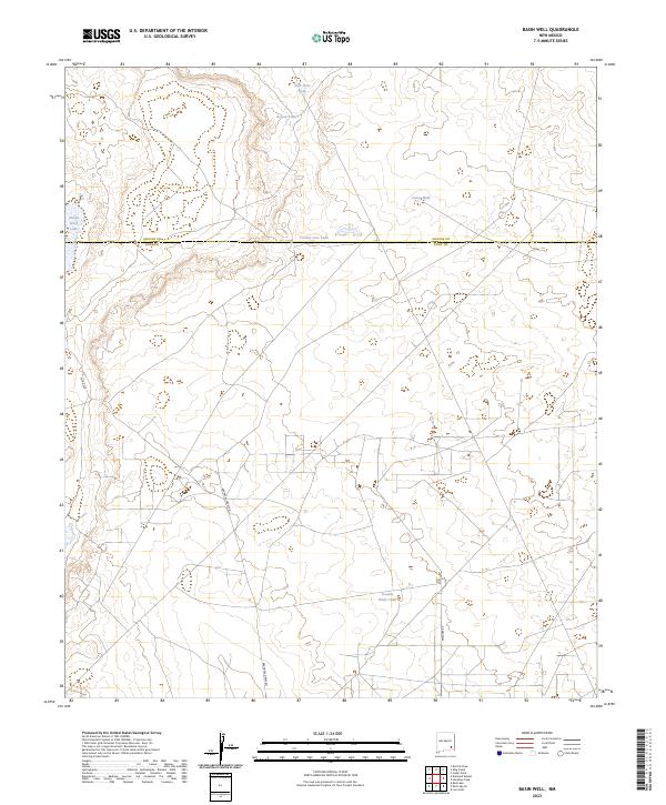 Basin Well, NM — USGS 7.5-minute topo (2023)