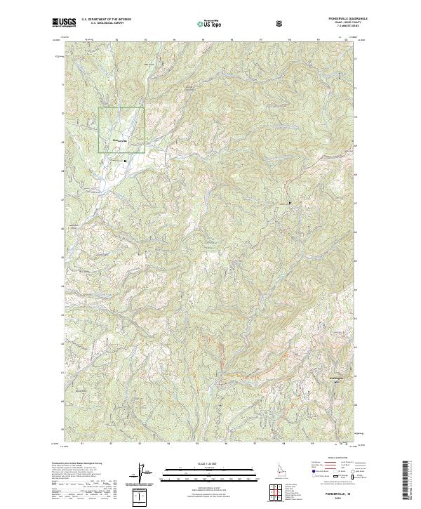 Pioneerville, ID — USGS 7.5-minute topo (2023)