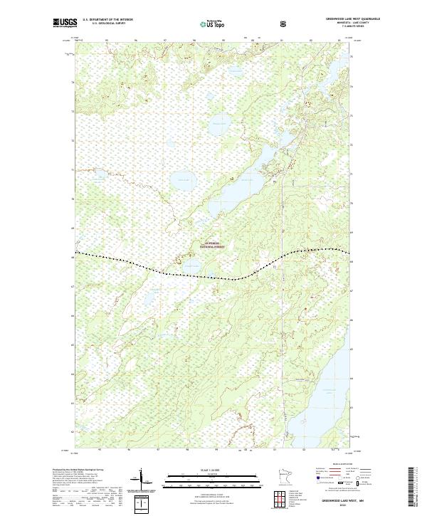 Greenwood Lake West, MN — USGS 7.5-minute topo (2022)