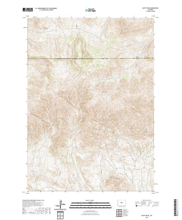 Guffy Peak, WY — USGS 7.5-minute topo (2021)