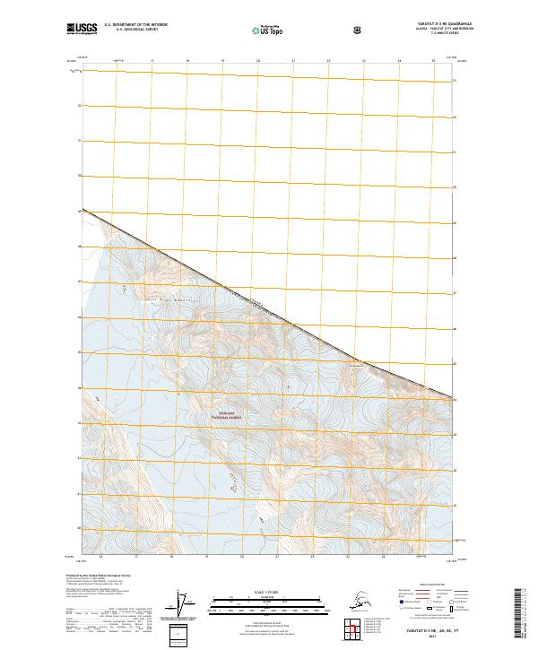 Yakutat D-3 NE, AK-BC-YT — USGS 7.5-minute topo (2021)
