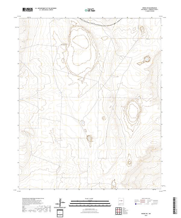 Negra SW, NM — USGS 7.5-minute topo (2023)
