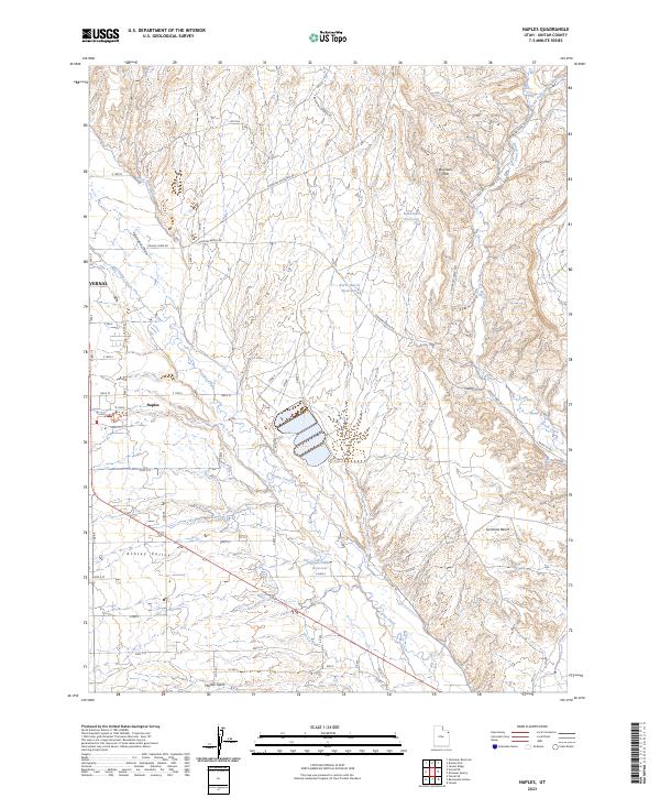Naples, UT — USGS 7.5-minute topo (2023)