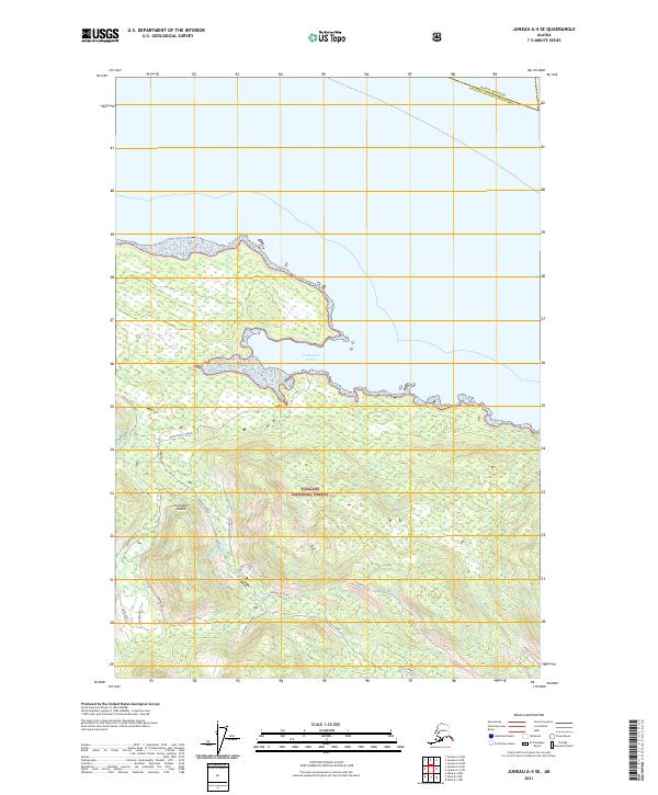 Juneau A-4 SE, AK — USGS 7.5-minute topo (2021)