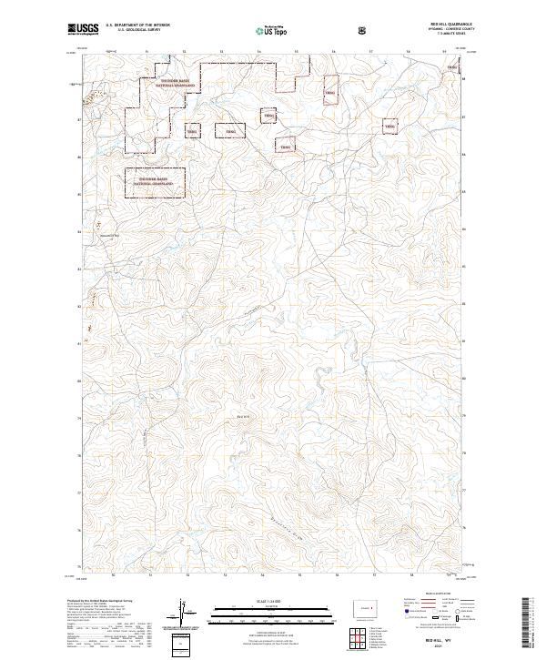 Red Hill, WY — USGS 7.5-minute topo (2021)