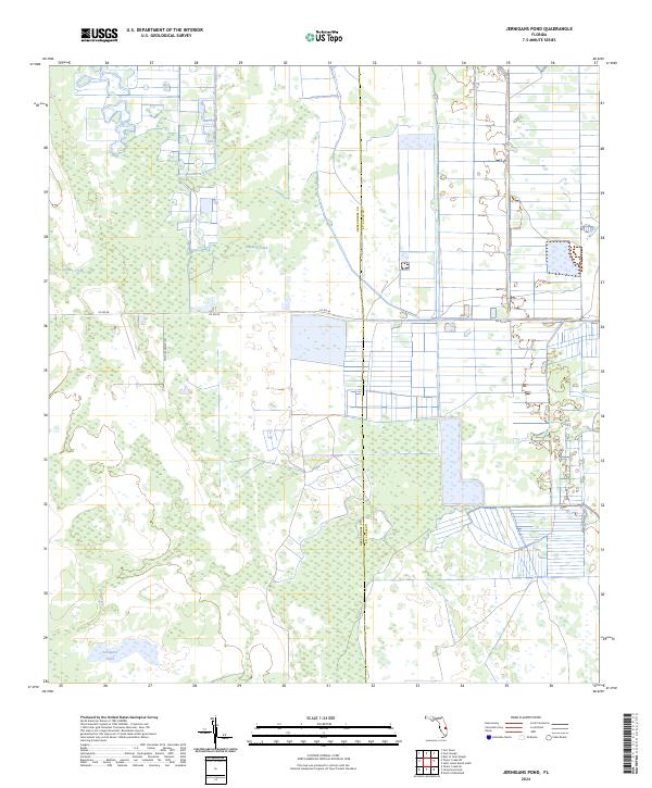 Jernigans Pond, FL — USGS 7.5-minute topo (2024)