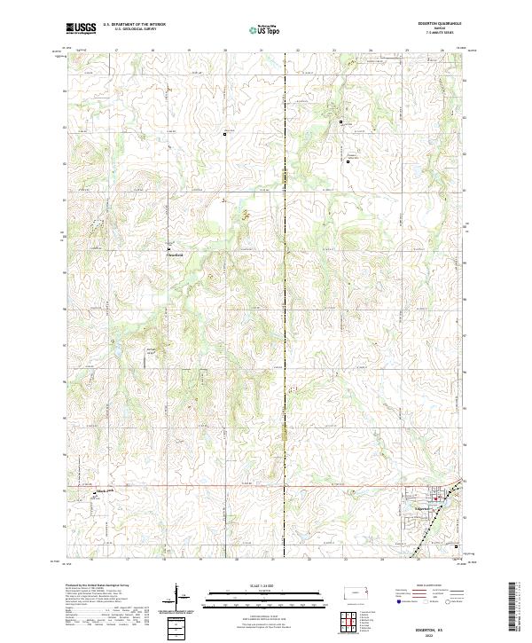 Edgerton, KS — USGS 7.5-minute topo (2022)