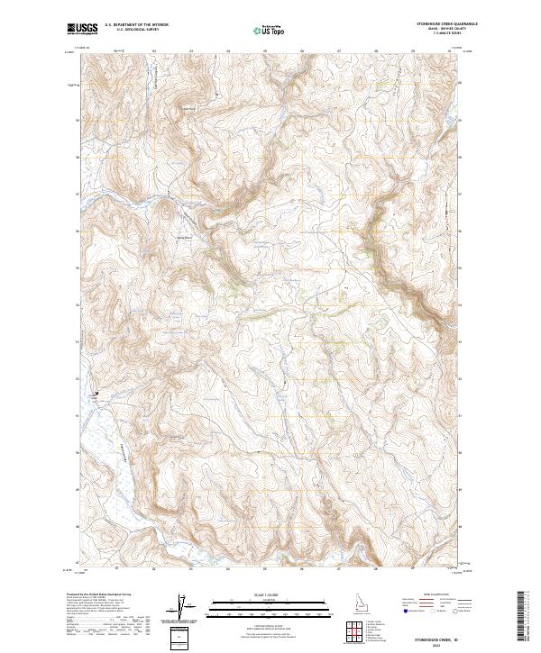 Stonehouse Creek, ID — USGS 7.5-minute topo (2023)