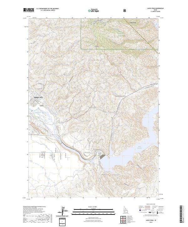 Lucky Peak, ID — USGS 7.5-minute topo (2024)
