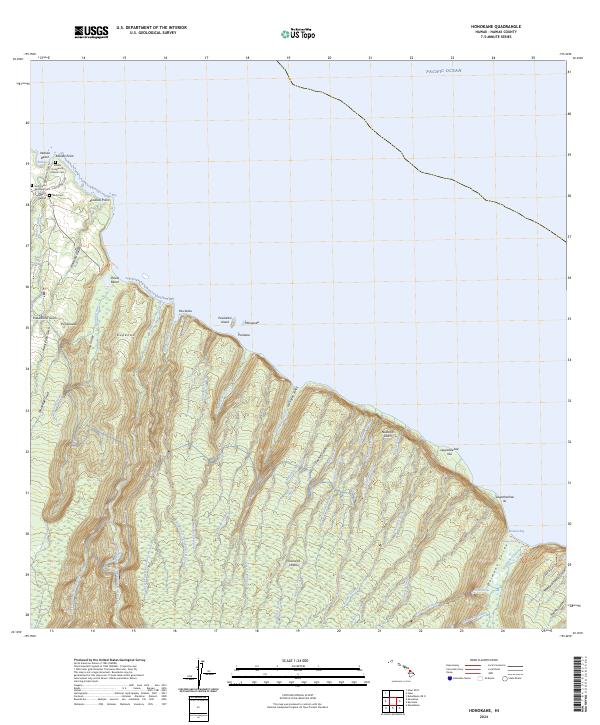 Honokane, HI — USGS 7.5-minute topo (2024)