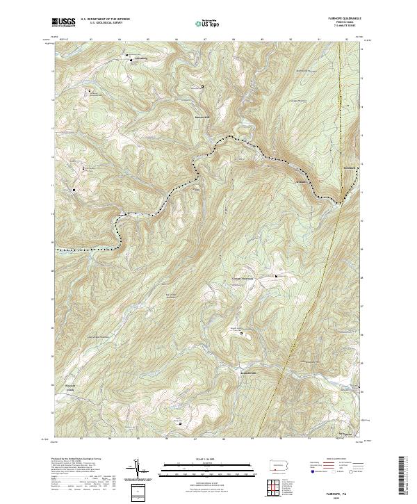 Fairhope, PA — USGS 7.5-minute topo (2023)