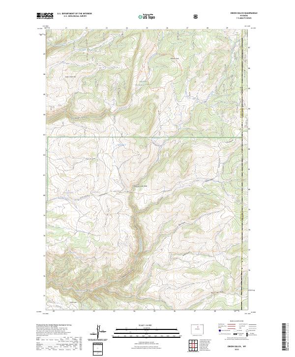 Onion Gulch, WY — USGS 7.5-minute topo (2023)