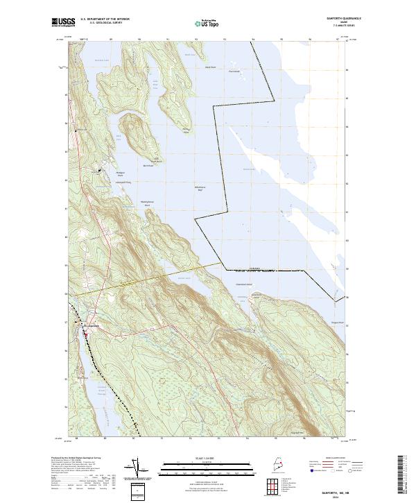 Danforth, ME-NB — USGS 7.5-minute topo (2024)