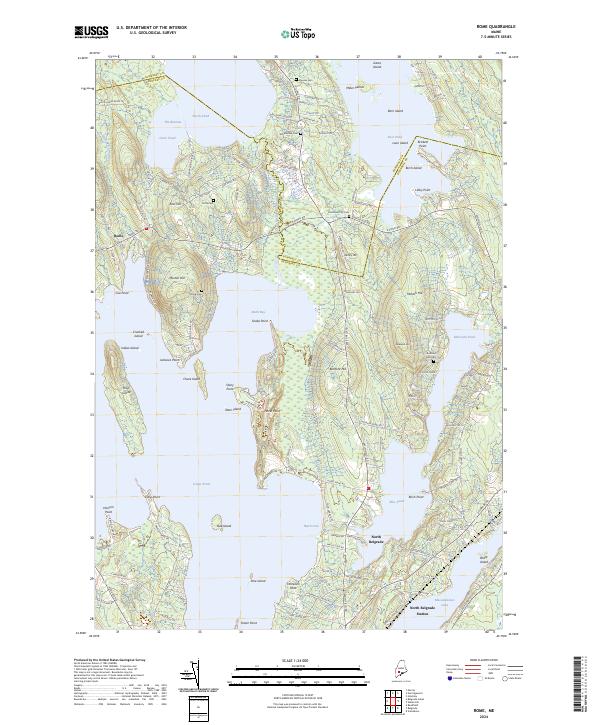 Rome, ME — USGS 7.5-minute topo (2024)