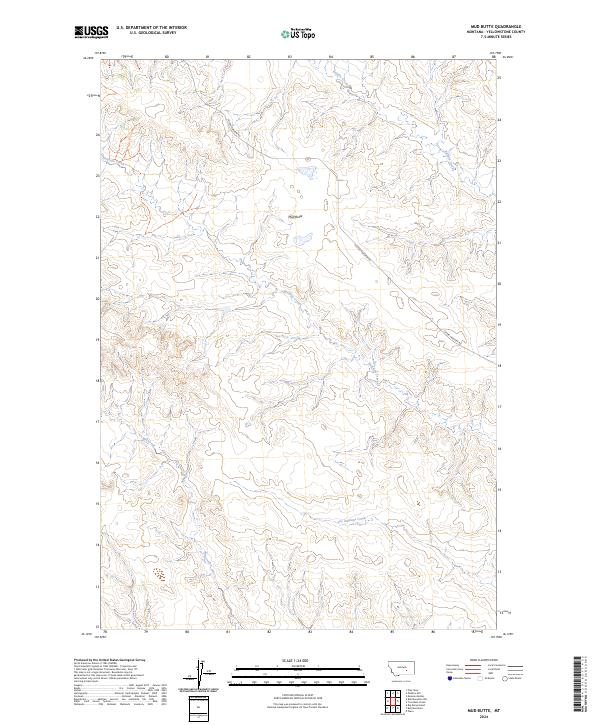 Mud Butte, MT — USGS 7.5-minute topo (2024)