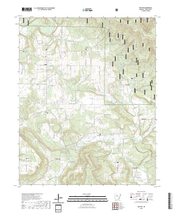 Hector, AR — USGS 7.5-minute topo (2024)