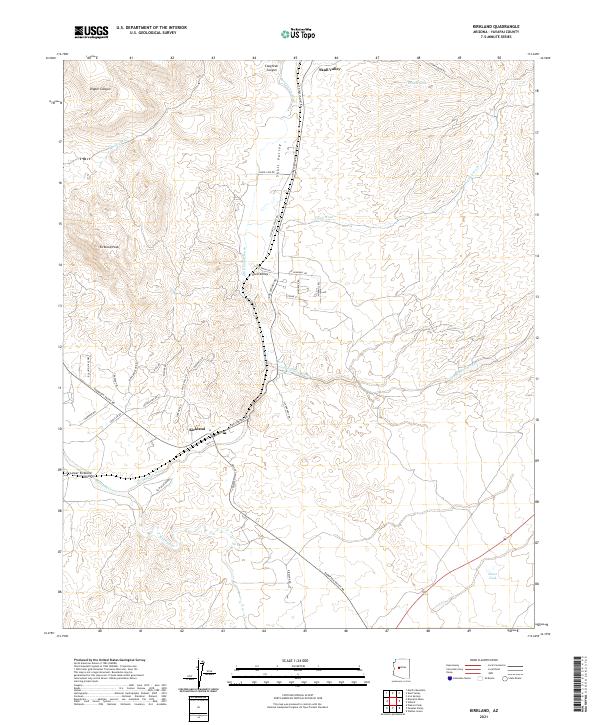 Kirkland, AZ — USGS 7.5-minute topo (2021)