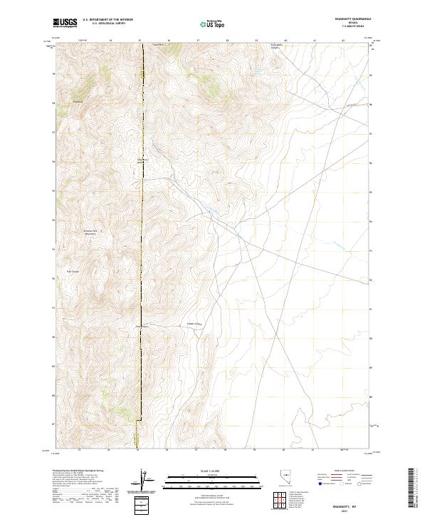 Shagnasty, NV — USGS 7.5-minute topo (2021)