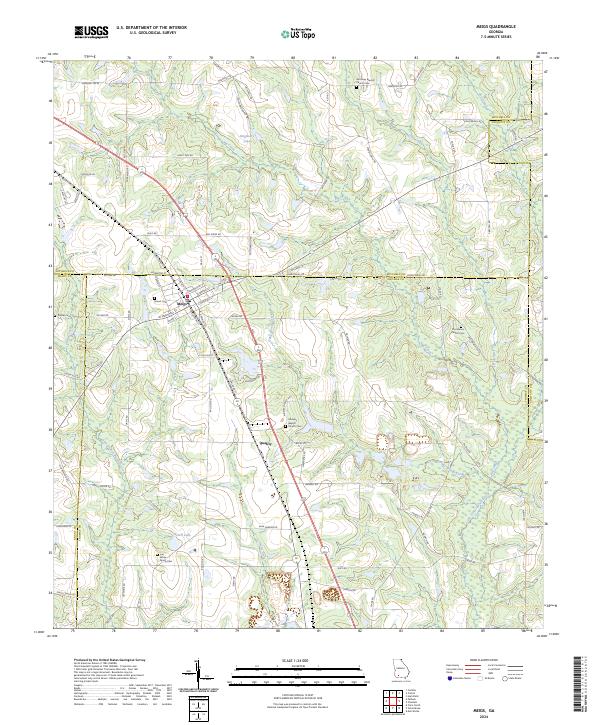 Meigs, GA — USGS 7.5-minute topo (2024)