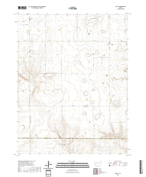 Amy SE, KS — USGS 7.5-minute topo (2022)