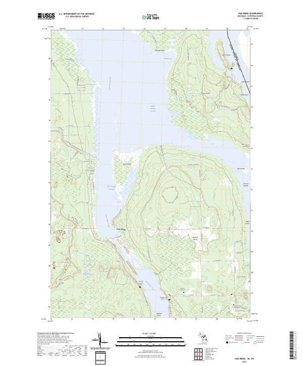 Oak Ridge, MI-ON — USGS 7.5-minute topo (2023)