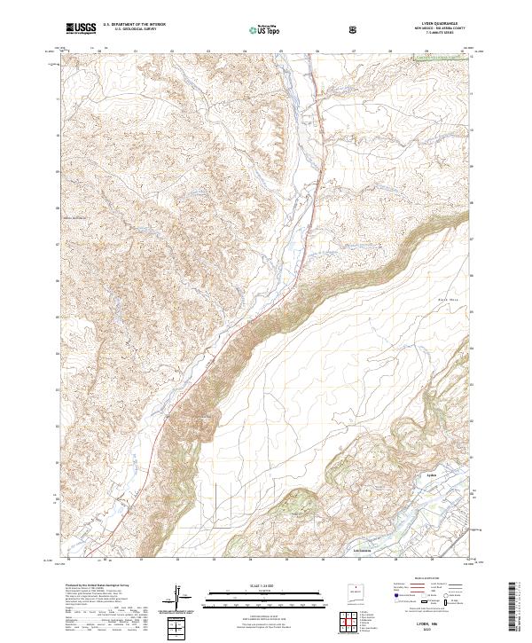 Lyden, NM — USGS 7.5-minute topo (2023)