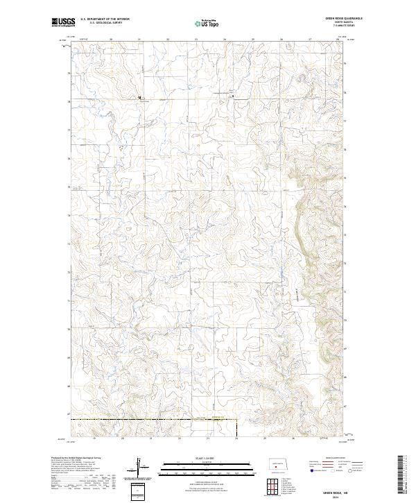 Green Ridge, ND — USGS 7.5-minute topo (2024)