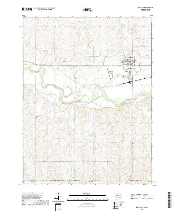 Red Cloud, NE-KS — USGS 7.5-minute topo (2021)