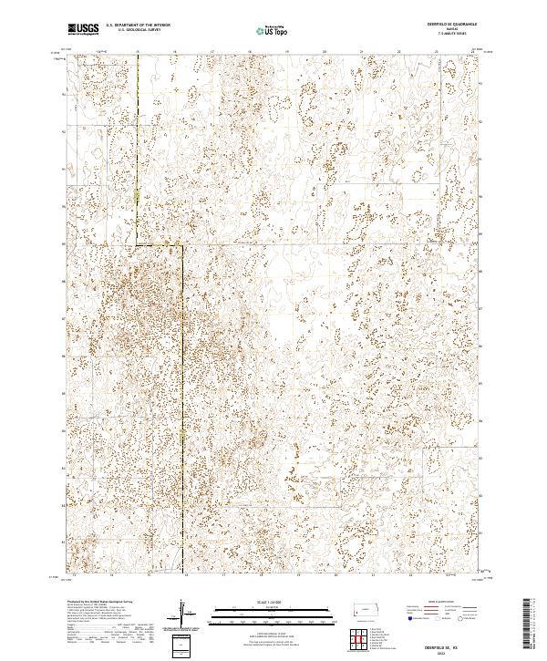 Deerfield SE, KS — USGS 7.5-minute topo (2022)