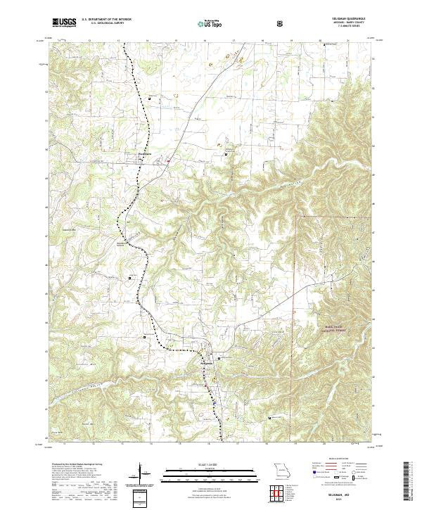 Seligman, MO — USGS 7.5-minute topo (2021)