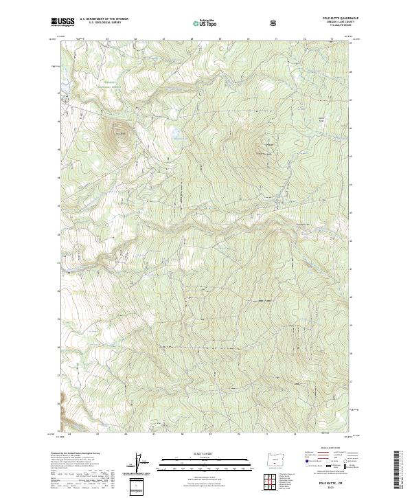 Pole Butte, OR — USGS 7.5-minute topo (2023)