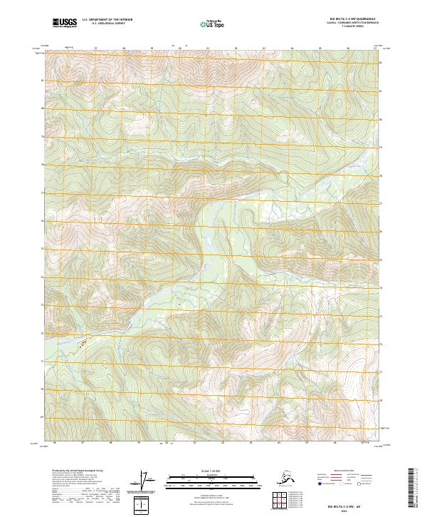 Big Delta C-2 NW, AK — USGS 7.5-minute topo (2024)