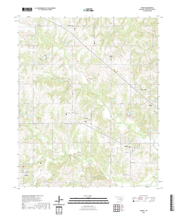 Vanoss, OK — USGS 7.5-minute topo (2022)