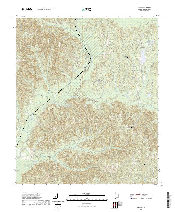 Natchez, AL — USGS 7.5-minute topo (2024)