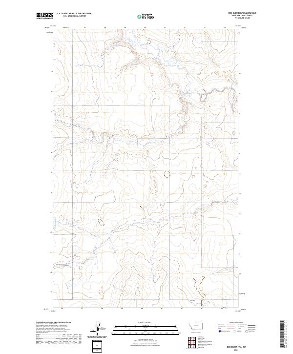 Box Elder NW, MT — USGS 7.5-minute topo (2024)