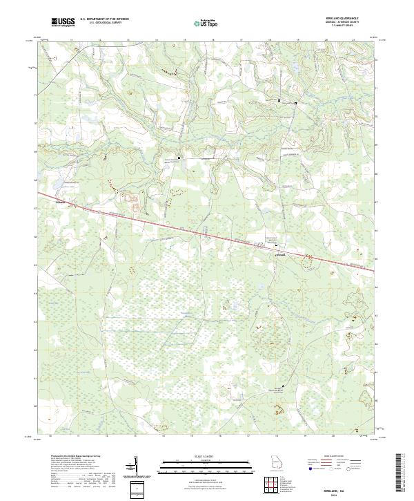 Kirkland, GA — USGS 7.5-minute topo (2024)