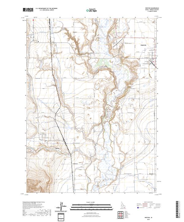 Weston, ID — USGS 7.5-minute topo (2024)