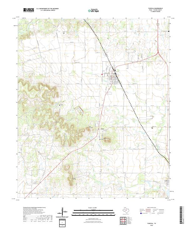 Tuscola, TX — USGS 7.5-minute topo (2022)