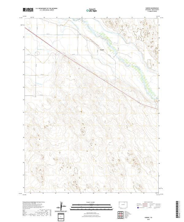 Hardin, CO — USGS 7.5-minute topo (2022)
