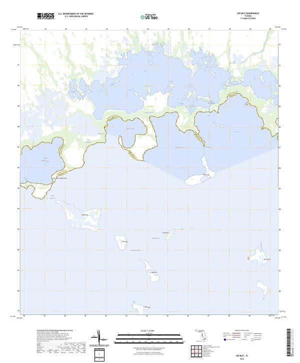 Joe Bay, FL — USGS 7.5-minute topo (2024)