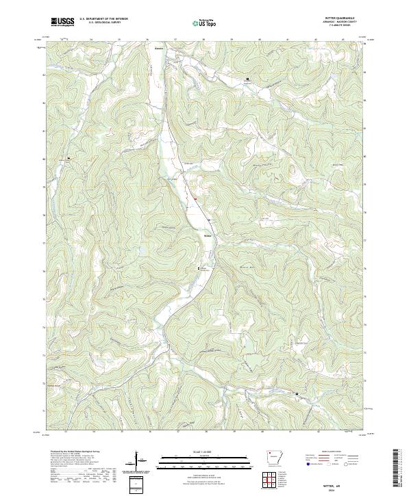 Witter, AR — USGS 7.5-minute topo (2024)
