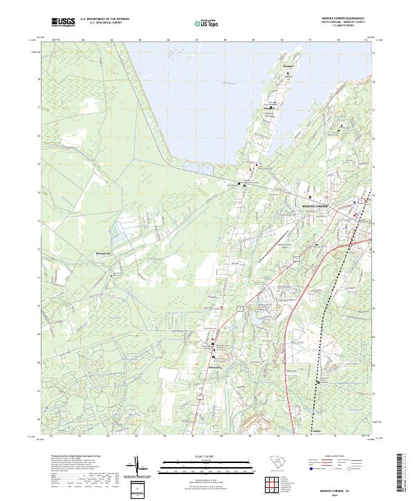 Moncks Corner, SC — USGS 7.5-minute topo (2024)