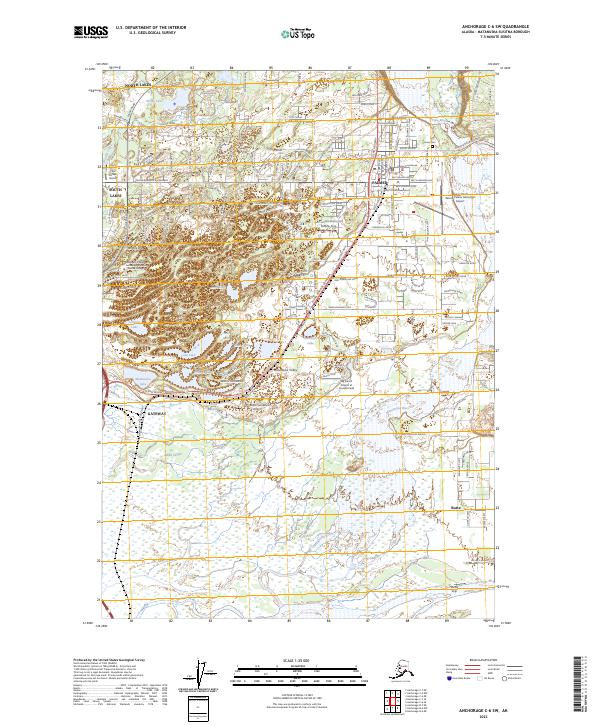 Anchorage C-6 SW, AK — USGS 7.5-minute topo (2023)